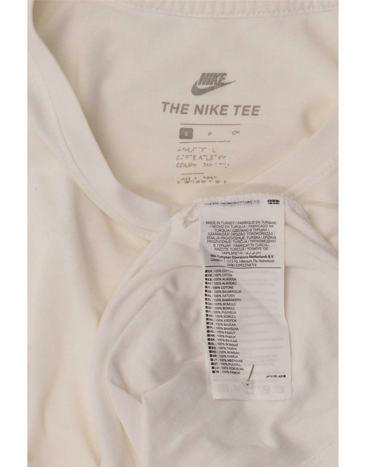 Camiseta Nike Hombre Top Small Blanco Algodón