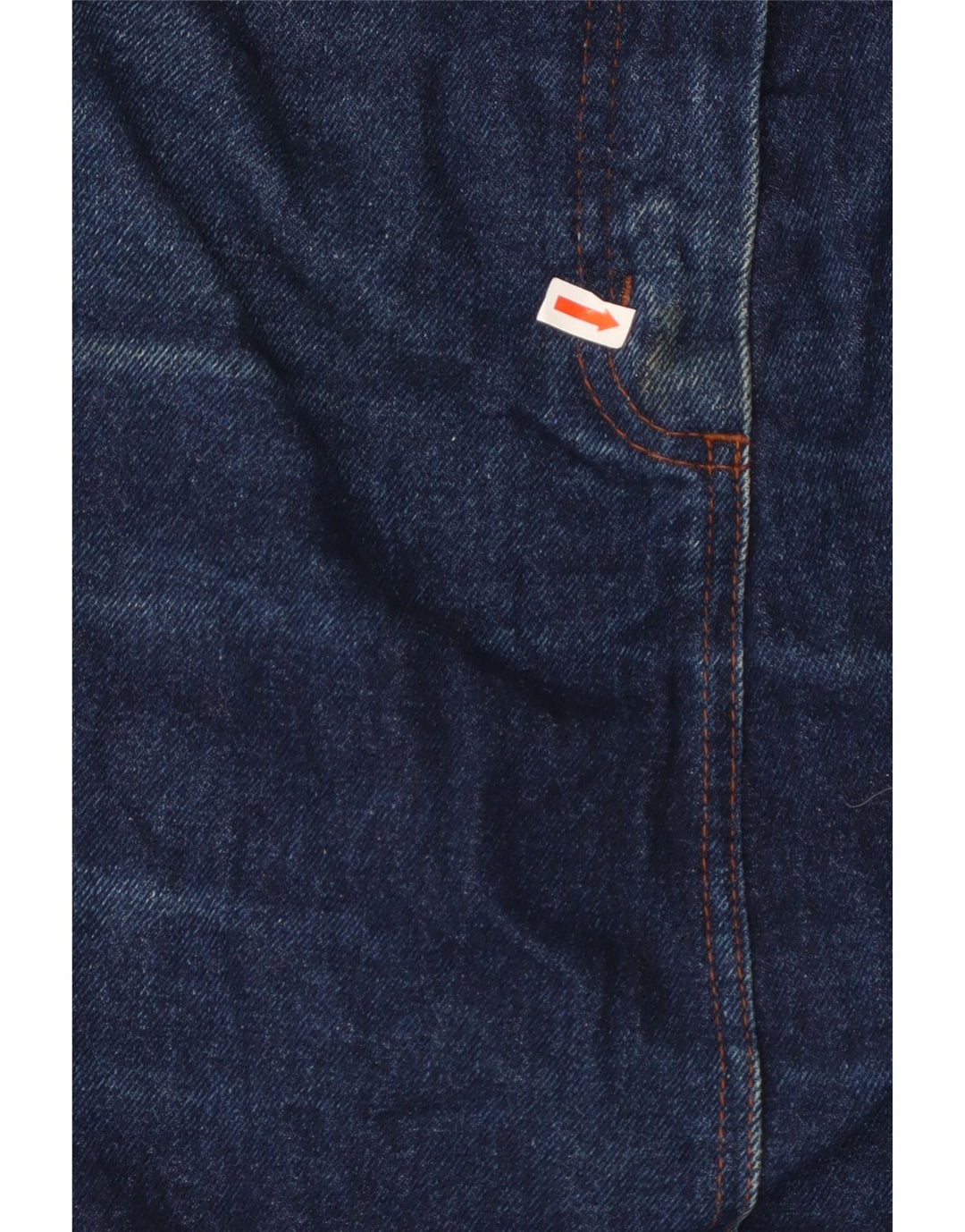 Falda Vaquera Mujer Carrera W36 XL Algodón Azul Marino