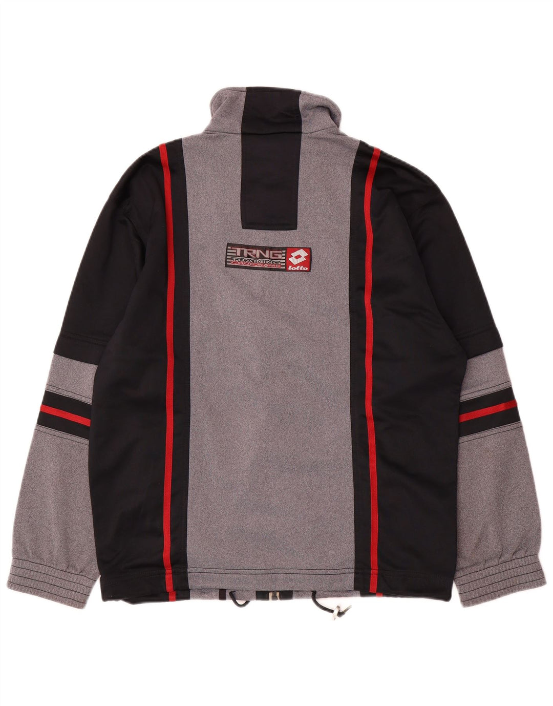 LOTTO Chándal completo con gráfico para hombre, poliéster color block, pequeño, negro