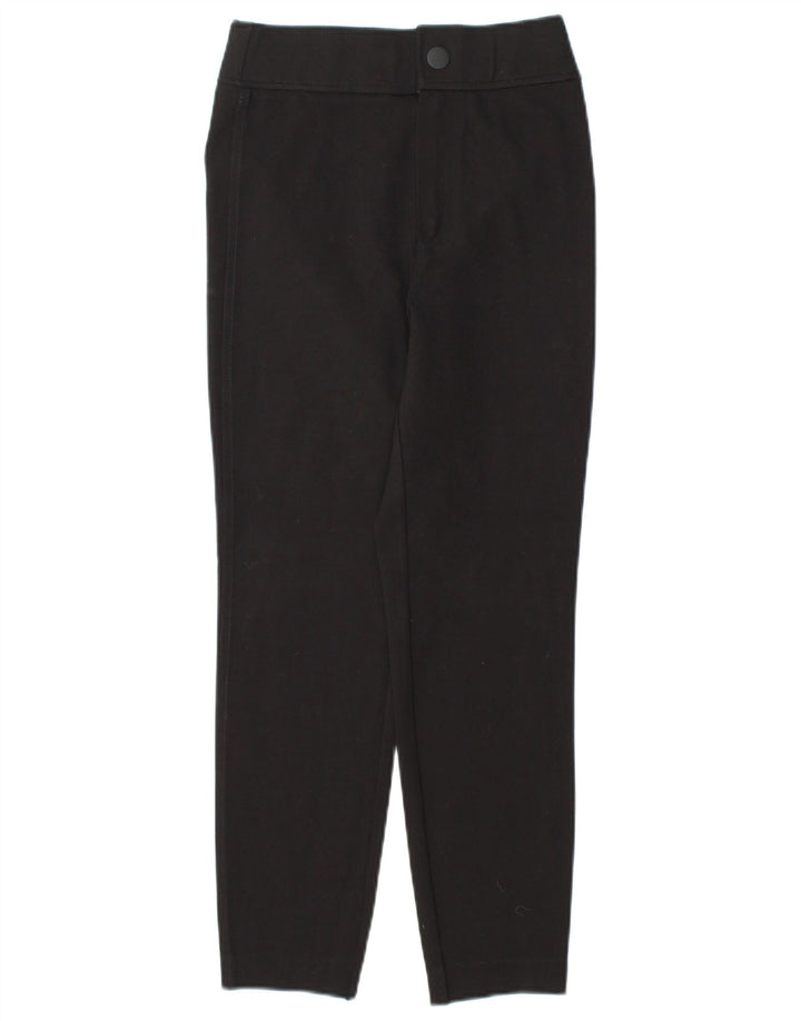 ZARA Mujer Pantalones Skinny Cropped Small W26 L25 Negro