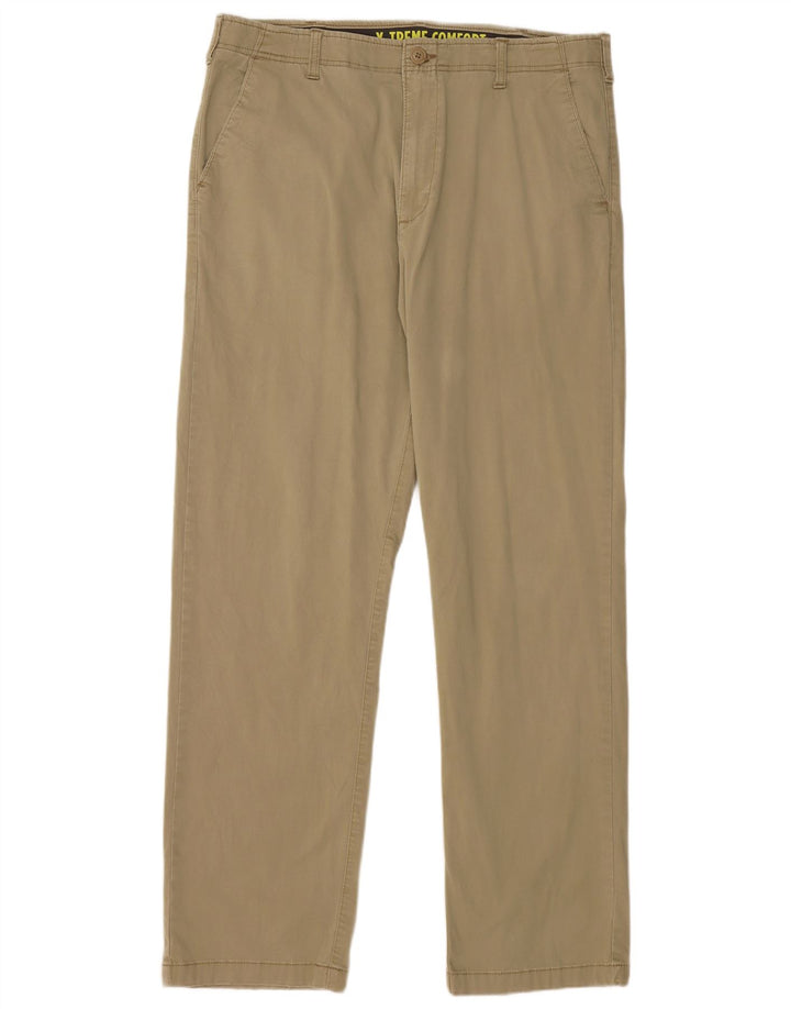 LEE Pantalones chinos rectos X-treme Comfort para hombre W36 L34 Algodón beige