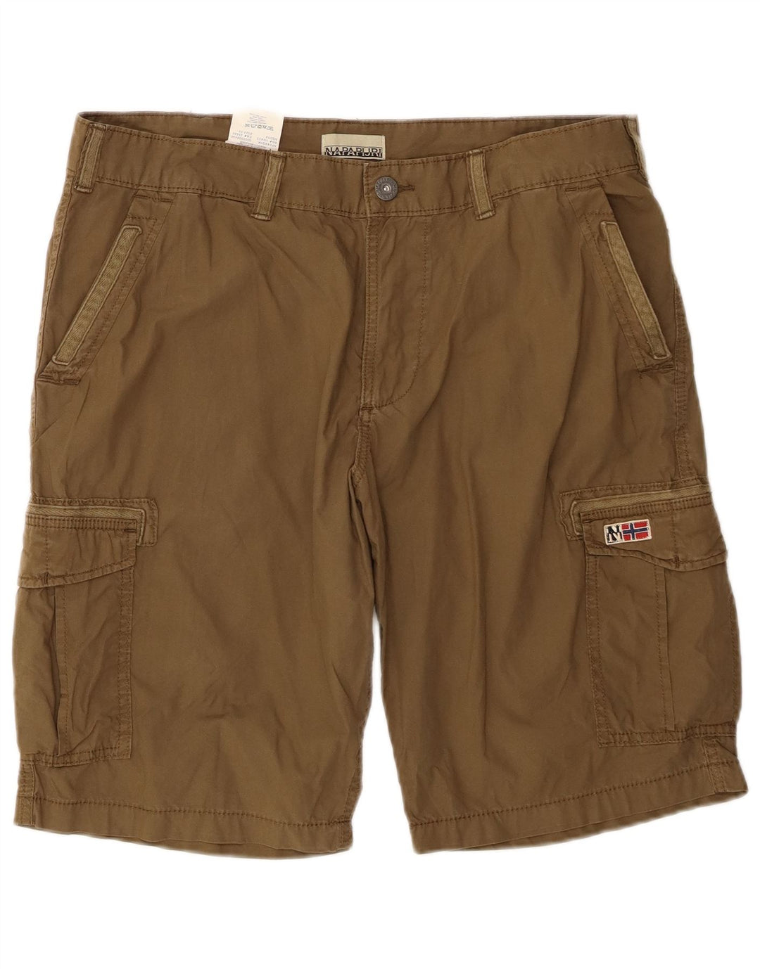Napapijri Shorts cargo para hombre W36 Large Algodón caqui