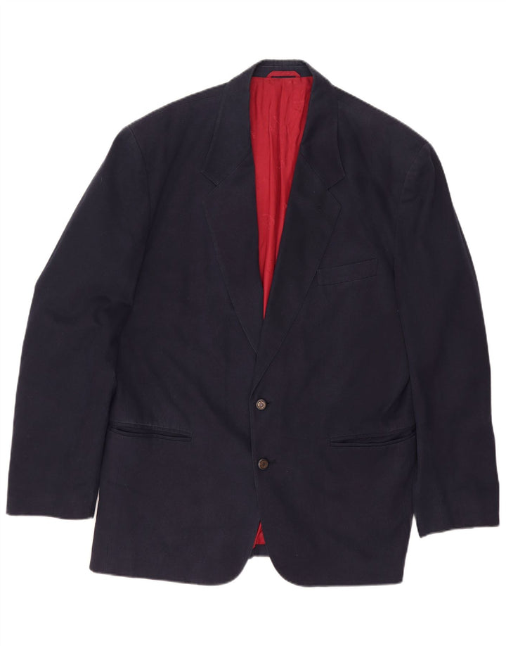 Paul & Shark Chaqueta tipo blazer de 2 botones para hombre UK 44 2XL Algodón azul marino