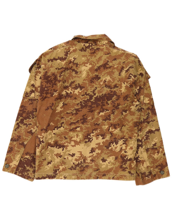 Chaqueta militar vintage para hombre IT 50 Algodón de camuflaje caqui grande