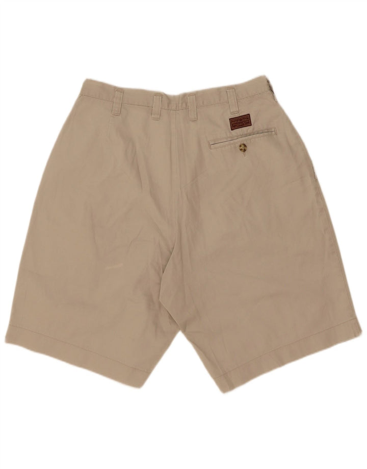 Pantalones cortos chinos con pinzas para hombre Rifle W33 Algodón beige medio
