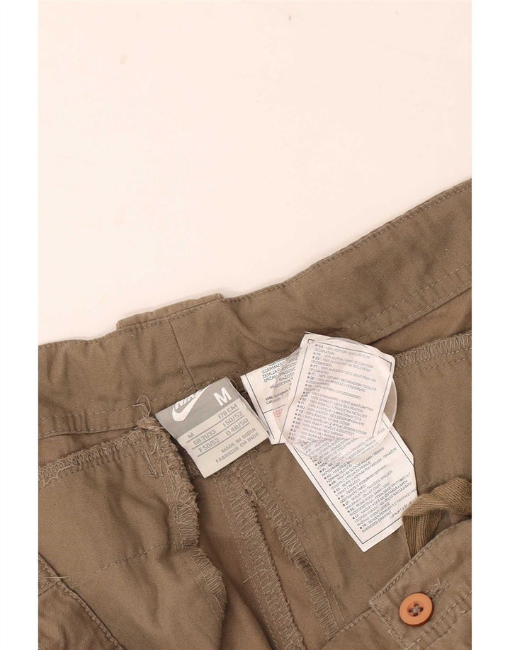 Pantalones Cargo Rectos para Hombres Nike Talla Media W30 L30 Beige Algodón