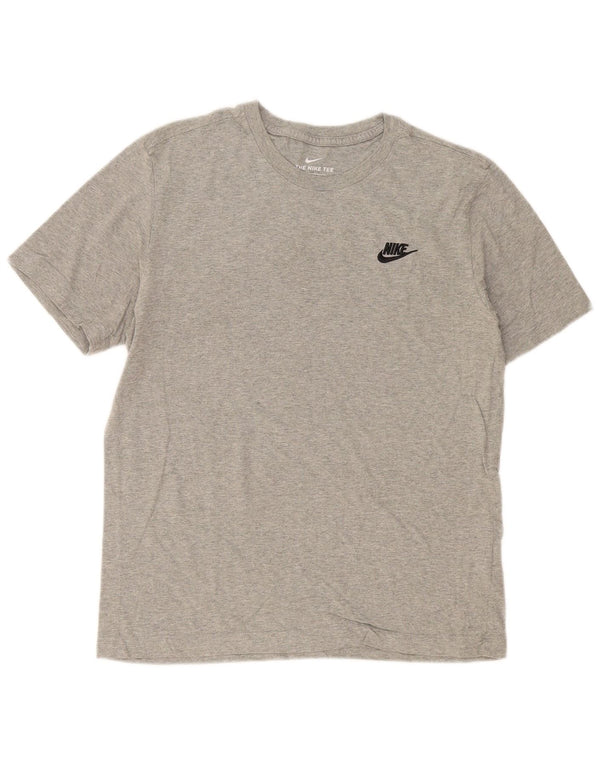 Nike The Tee Camiseta para Hombre Top Gris Medio Algodón