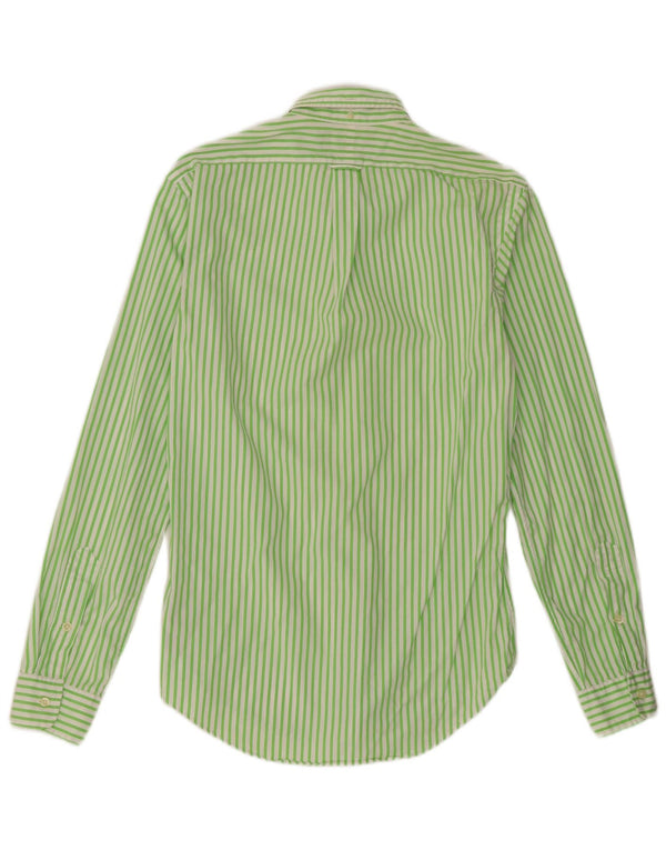 Camisa Polo Ralph Lauren Hombre Slim Fit Algodón A Rayas Verde Pequeño