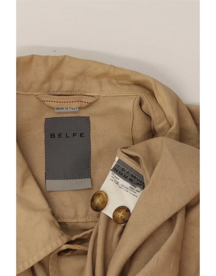 Belfe Chaqueta utilitaria para hombre UK 44 2XL Algodón beige