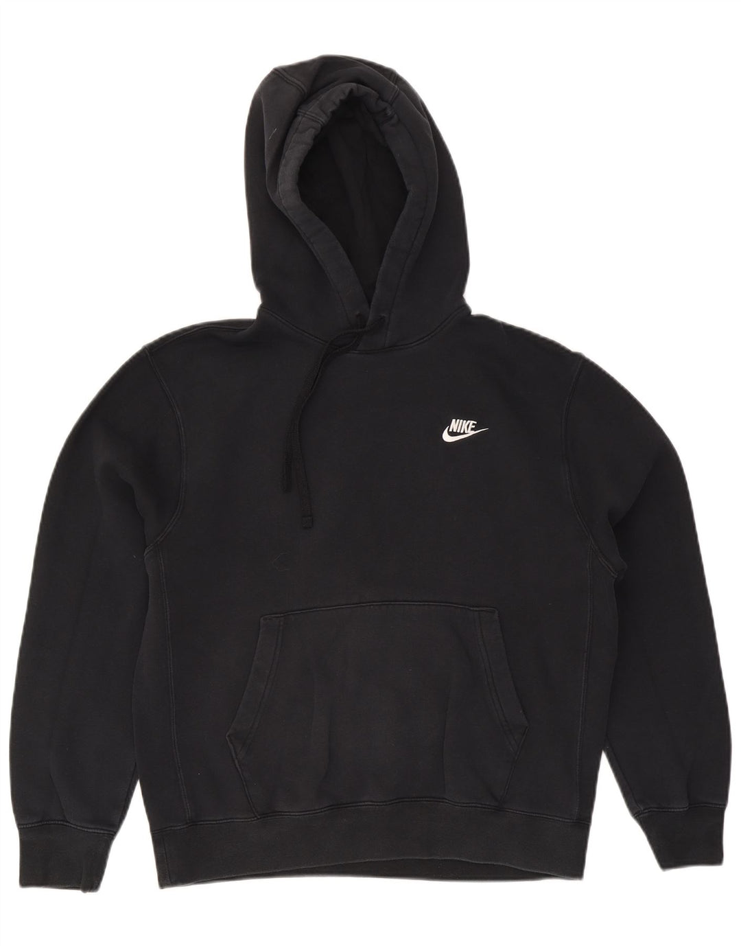 Nike - Sudadera con capucha para hombre (algodón negro mediano)