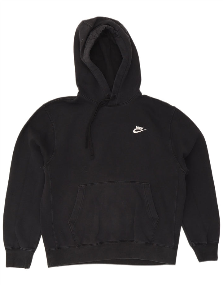 Nike - Sudadera con capucha para hombre (algodón negro mediano)