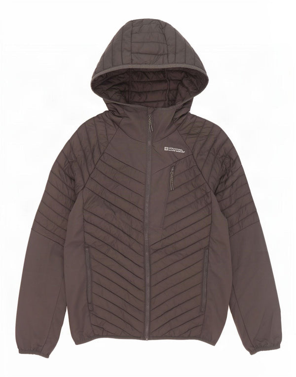 Chaqueta acolchada con capucha para hombre Mountain Warehouse ES 34 XS Poliéster gris