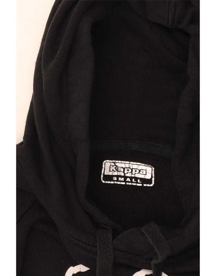 Kappa Hombre Sudadera Con Capucha Gráfica Jersey Pequeño Negro