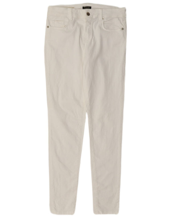 Massimo Dutti Pantalones Casuales Pitillo Mujer EU 40 Medium W30 L29 Blanco