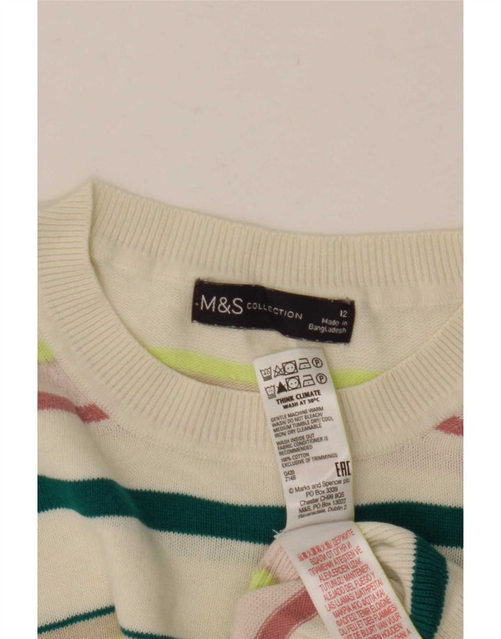 Marks & Spencer - Jersey de cuello redondo para mujer, talla 40, talla M, multicolor