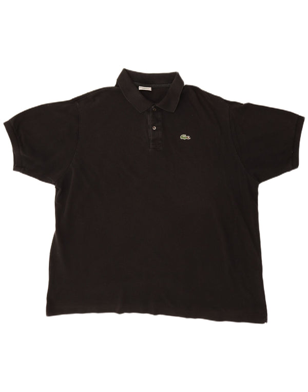 LACOSTE Polo para hombre Talla 9 4XL Algodón negro