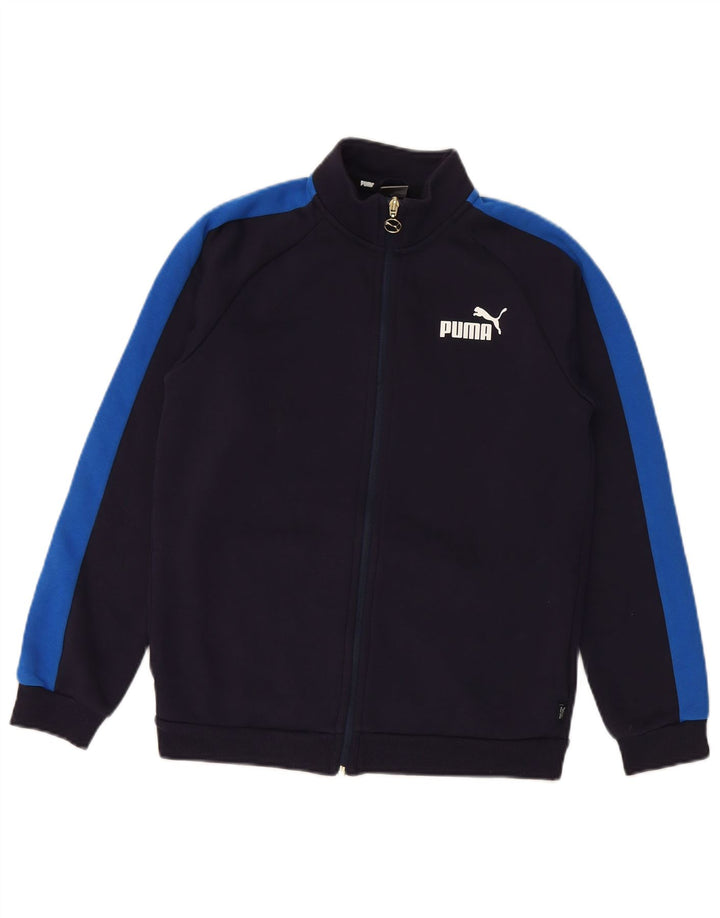 PUMA Chaqueta de chándal para niño 13-14 años Azul Marino Algodón