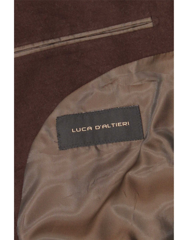 Luca D'altieri Abrigo para hombre UK 38 Marrón medio