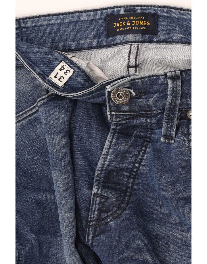 Jack & Jones Hombre GLENN Slim Jeans W31 L34 Azul