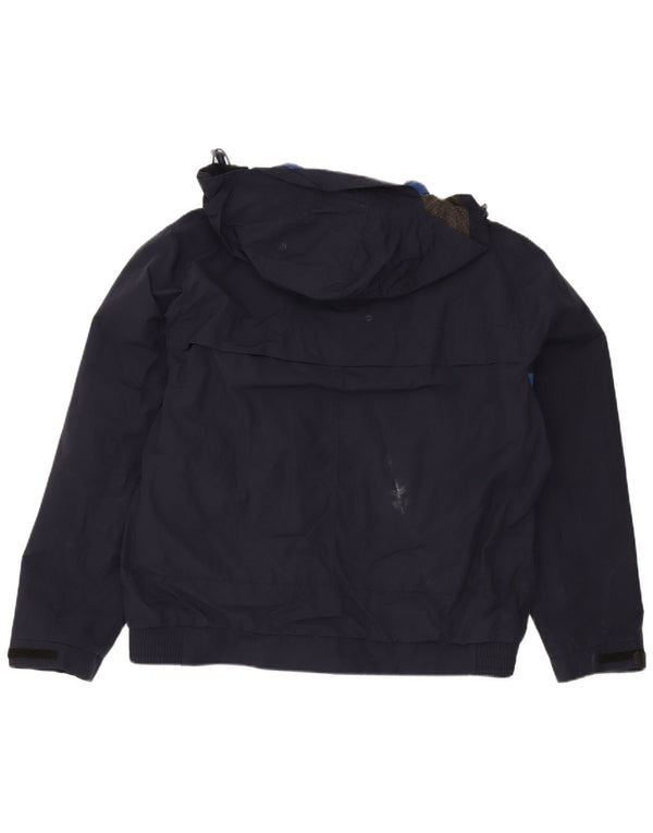 Marks & Spencer Chaqueta cortavientos con capucha azul Harbour para hombre UK 42 XL Azul marino