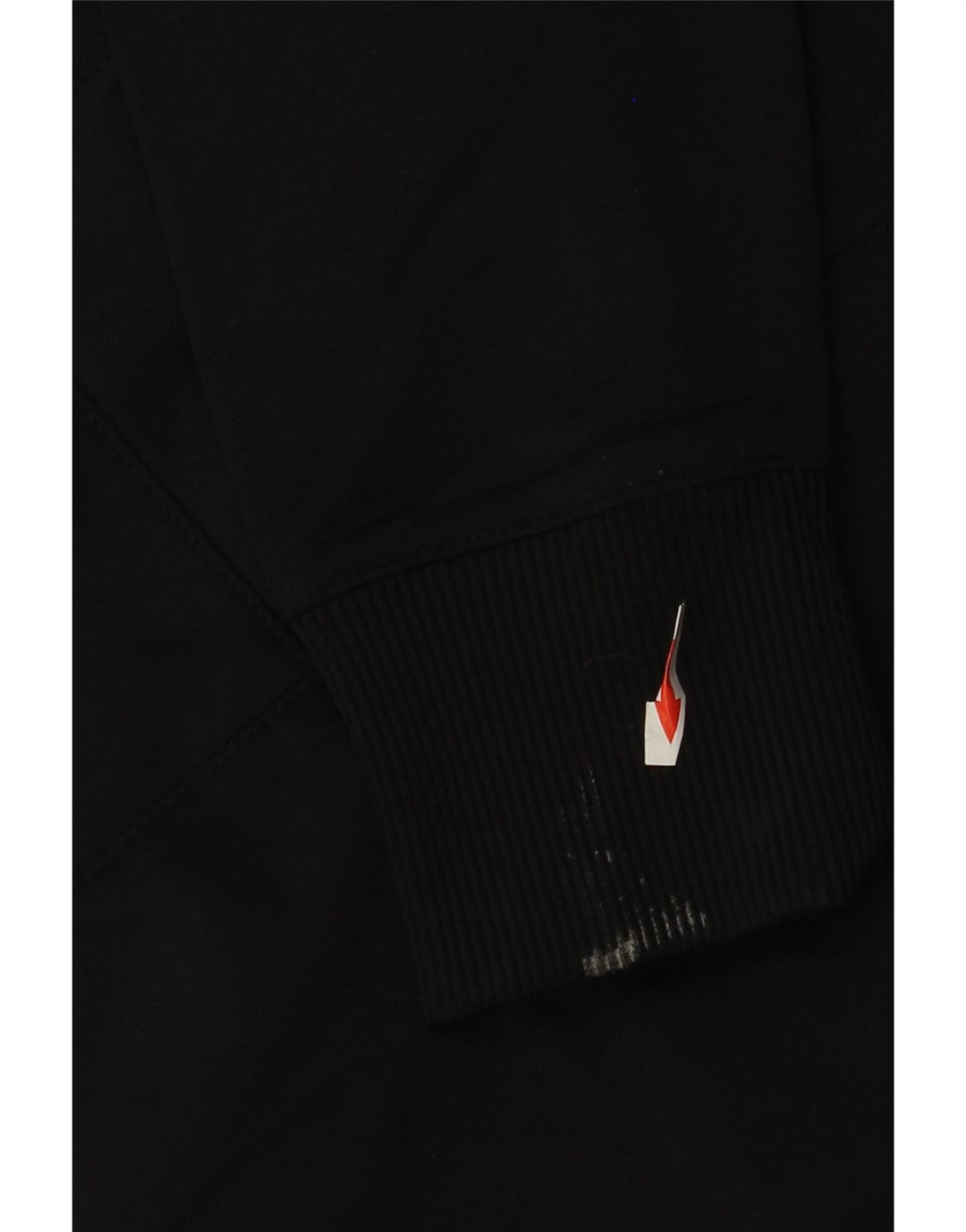 Nike - Chaqueta de chándal para mujer, talla M, color negro, poliéster a rayas