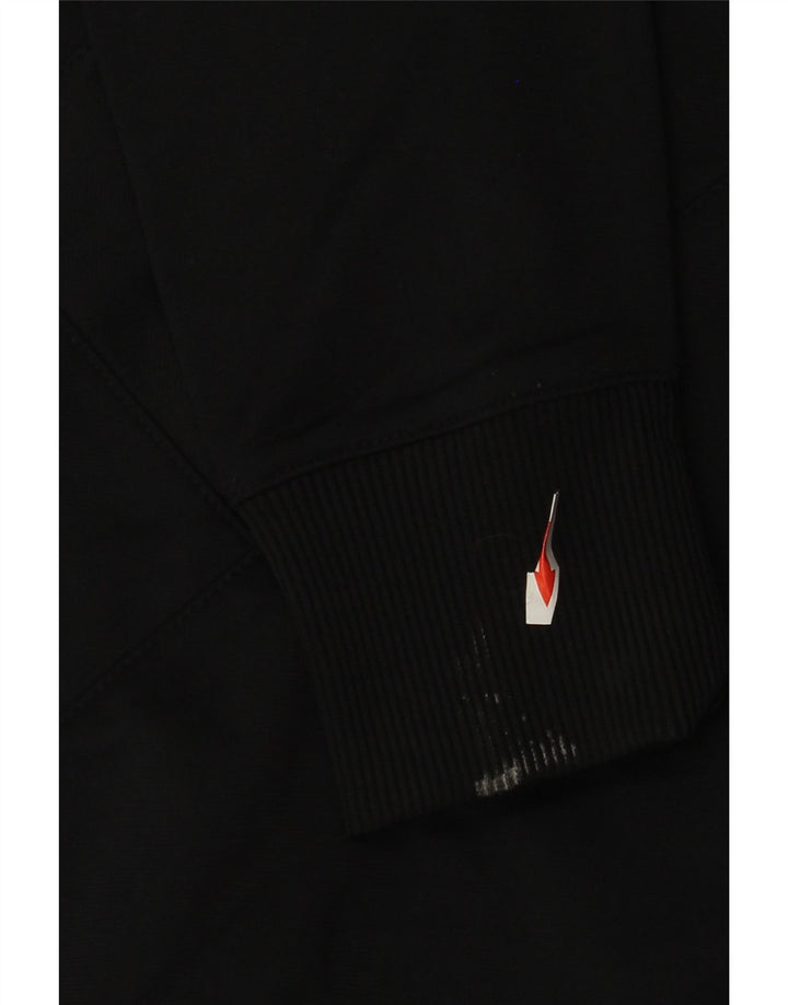 Nike - Chaqueta de chándal para mujer, talla M, color negro, poliéster a rayas