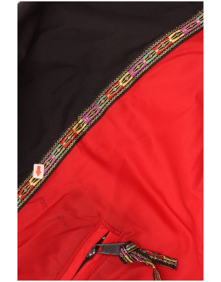 POLARIS Chaqueta cortavientos para mujer UK 12 Medium Red Colourblock Nylon