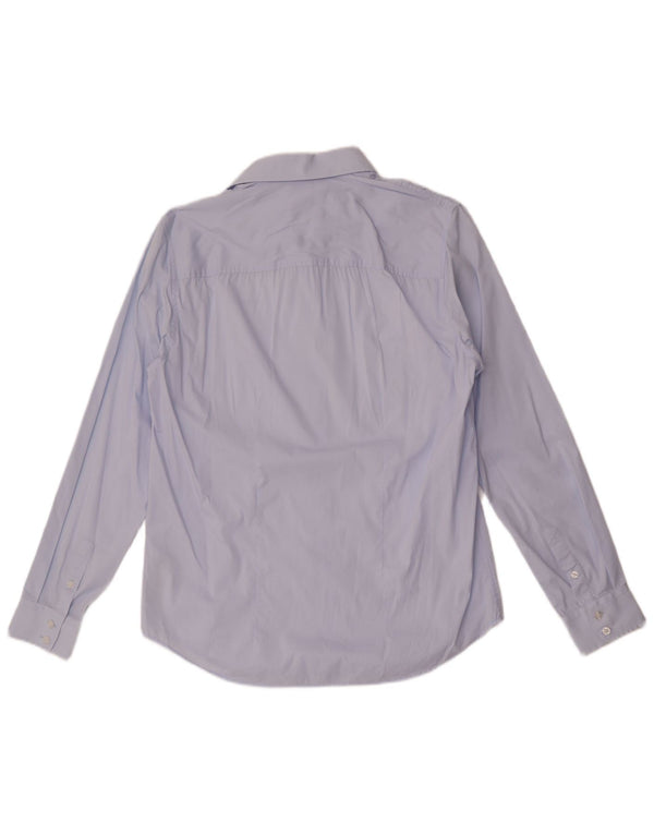 Guess Camisa Slim Fit para Hombre UK 34 Small Algodón Azul