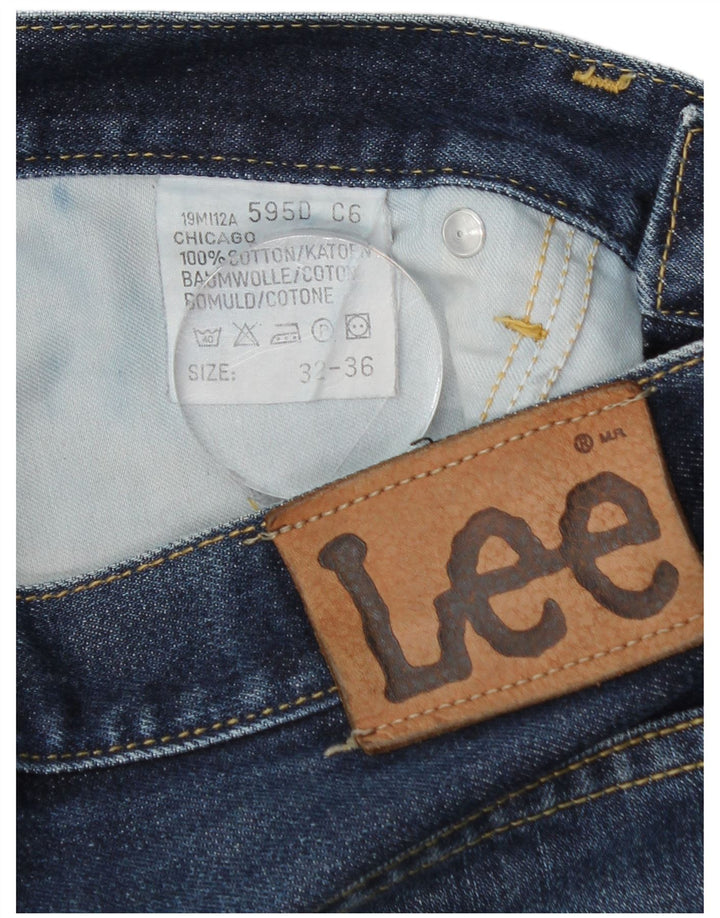 LEE Vaqueros rectos Chicago para hombre W32 L26 Algodón azul
