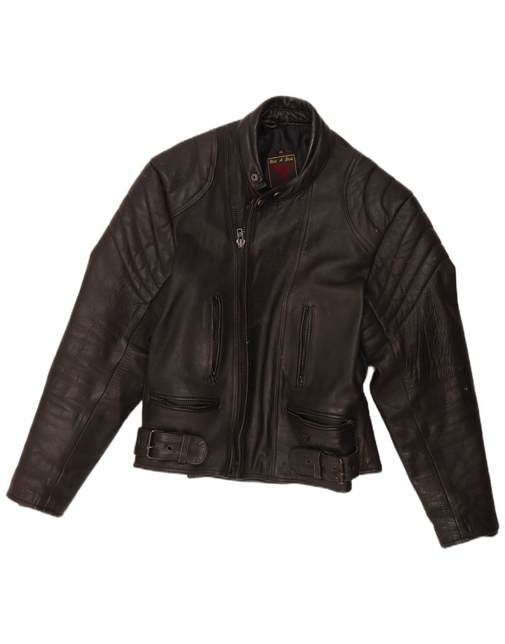Modeka Chaqueta de cuero para hombre IT 56 2XL Negro Motocicleta