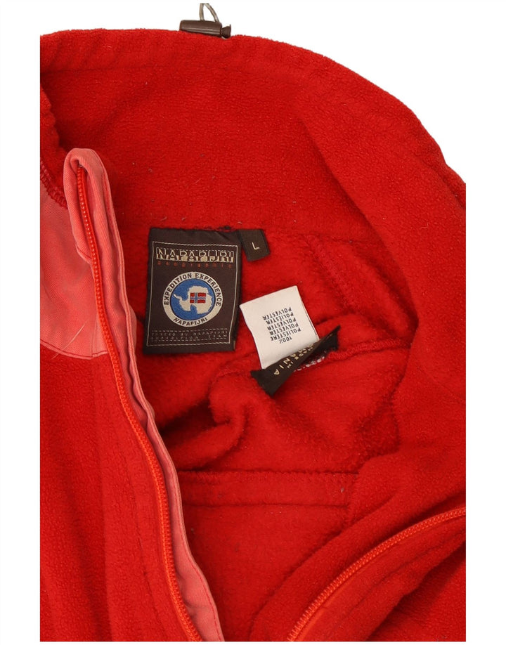 Napapijri Chaqueta polar para mujer UK 46 Grande Poliéster rojo