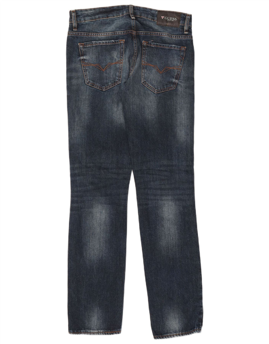 Guess Vaqueros Slim Desgastados Mujer W30 L32 Algodón Azul