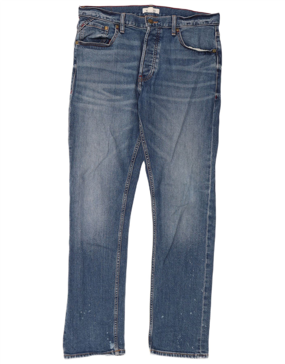 Vaqueros ajustados desgastados para hombre de White Stuff W34 L31 Algodón azul