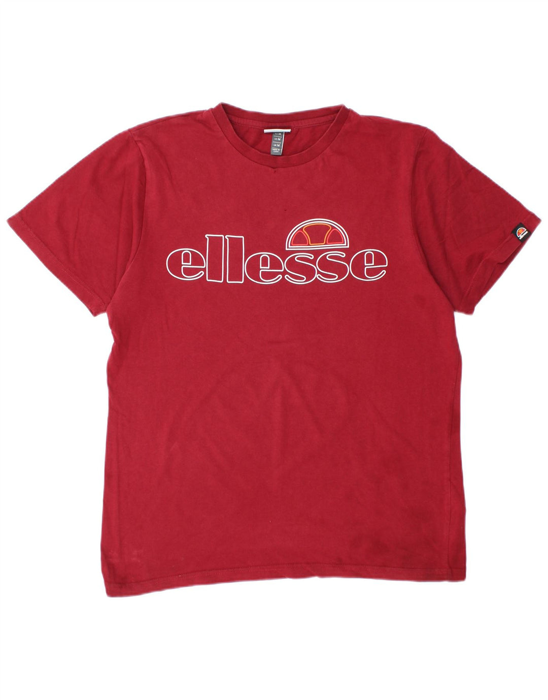 ELLESSE Camiseta gráfica para hombre Top Medium Red Cotton