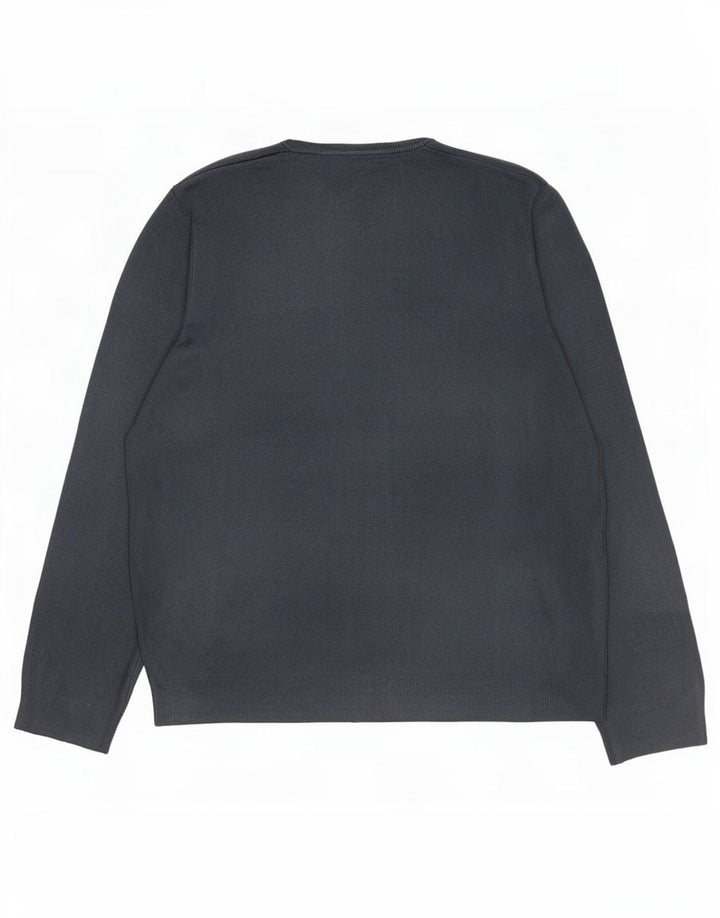Marks & Spencer Suéter con Cuello en V para Hombre 2XL Acrílico Gris Gris