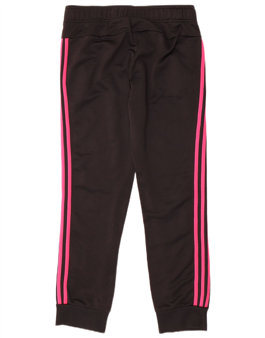 ADIDAS Womens Tracksuit Trousers Joggers UK 12/14 Medium  Black Polyester