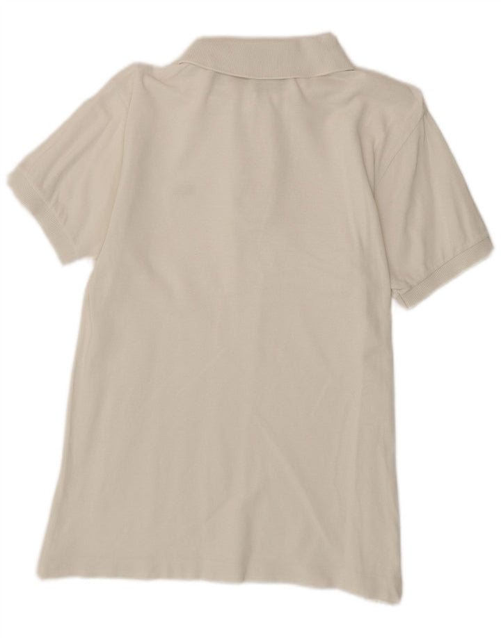 Lacoste Polo para hombre talla 3 pequeño algodón blanco