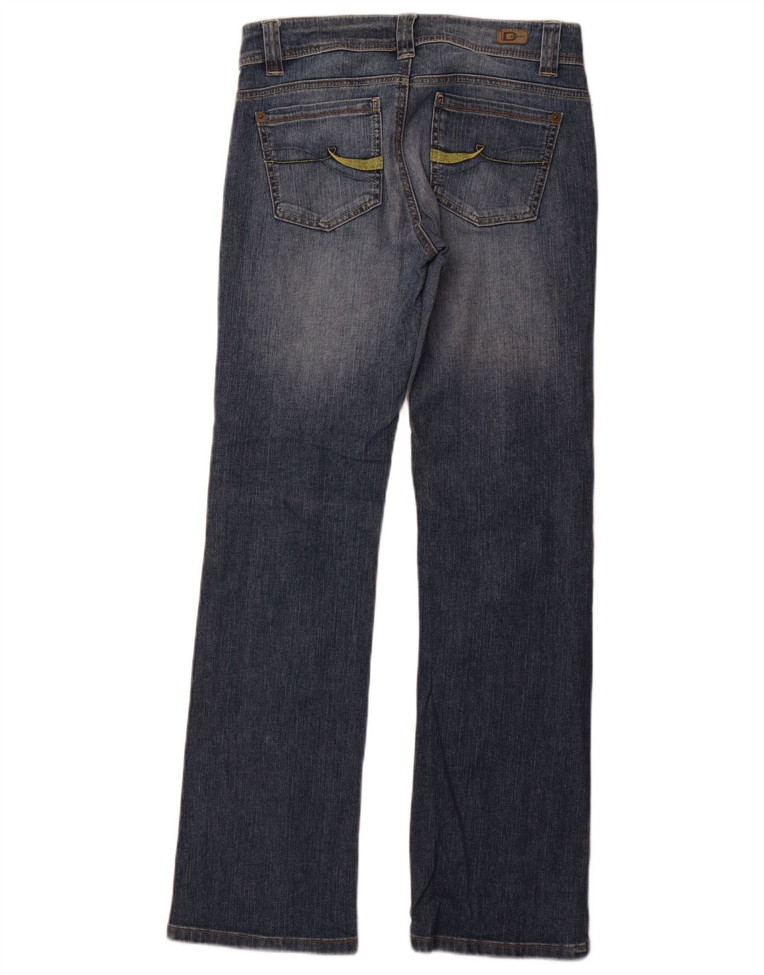 DKNY Vaqueros rectos para mujer US 4 Small W28 L31 Algodón azul