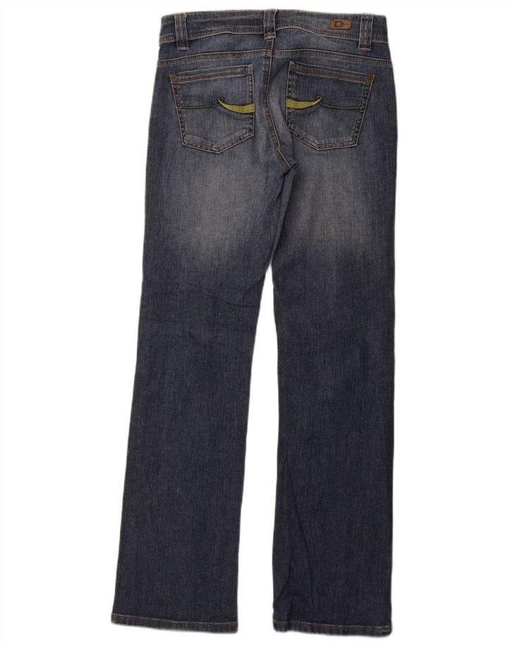 DKNY Vaqueros rectos para mujer US 4 Small W28 L31 Algodón azul