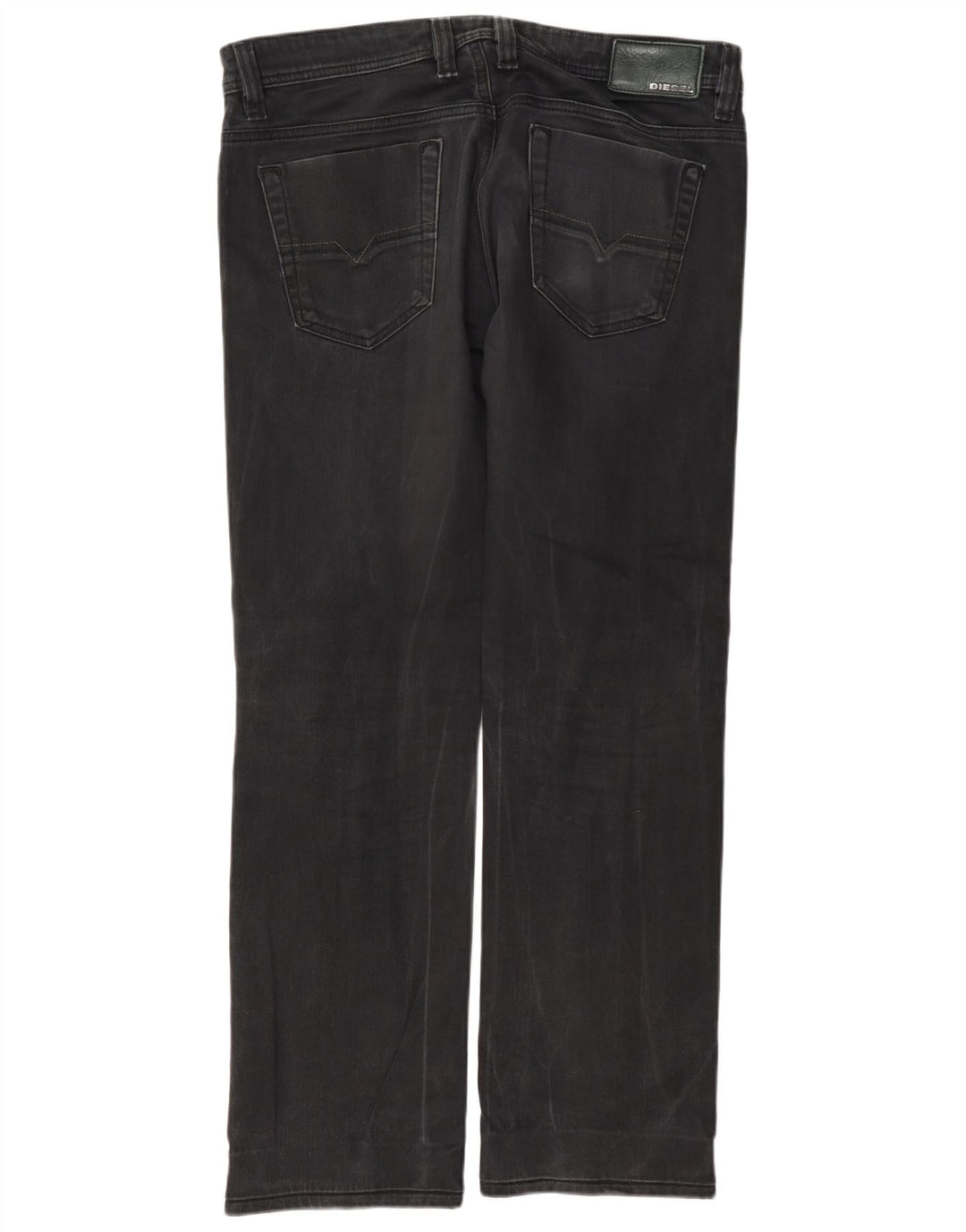 Diesel Hombre Viker Vaqueros Rectos W33 L32 Algodón Gris