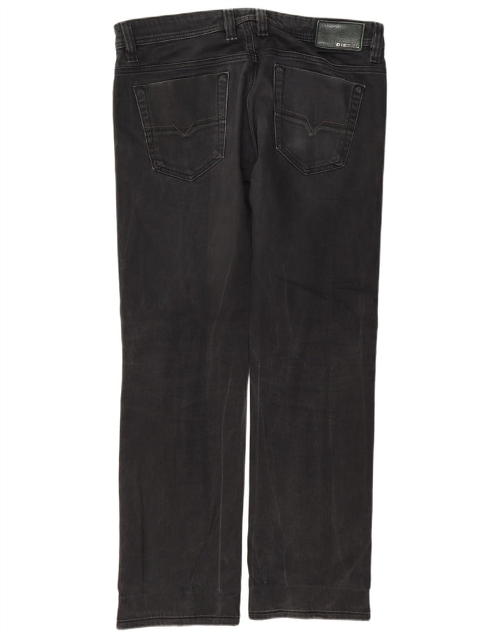 Diesel Hombre Viker Vaqueros Rectos W33 L32 Algodón Gris