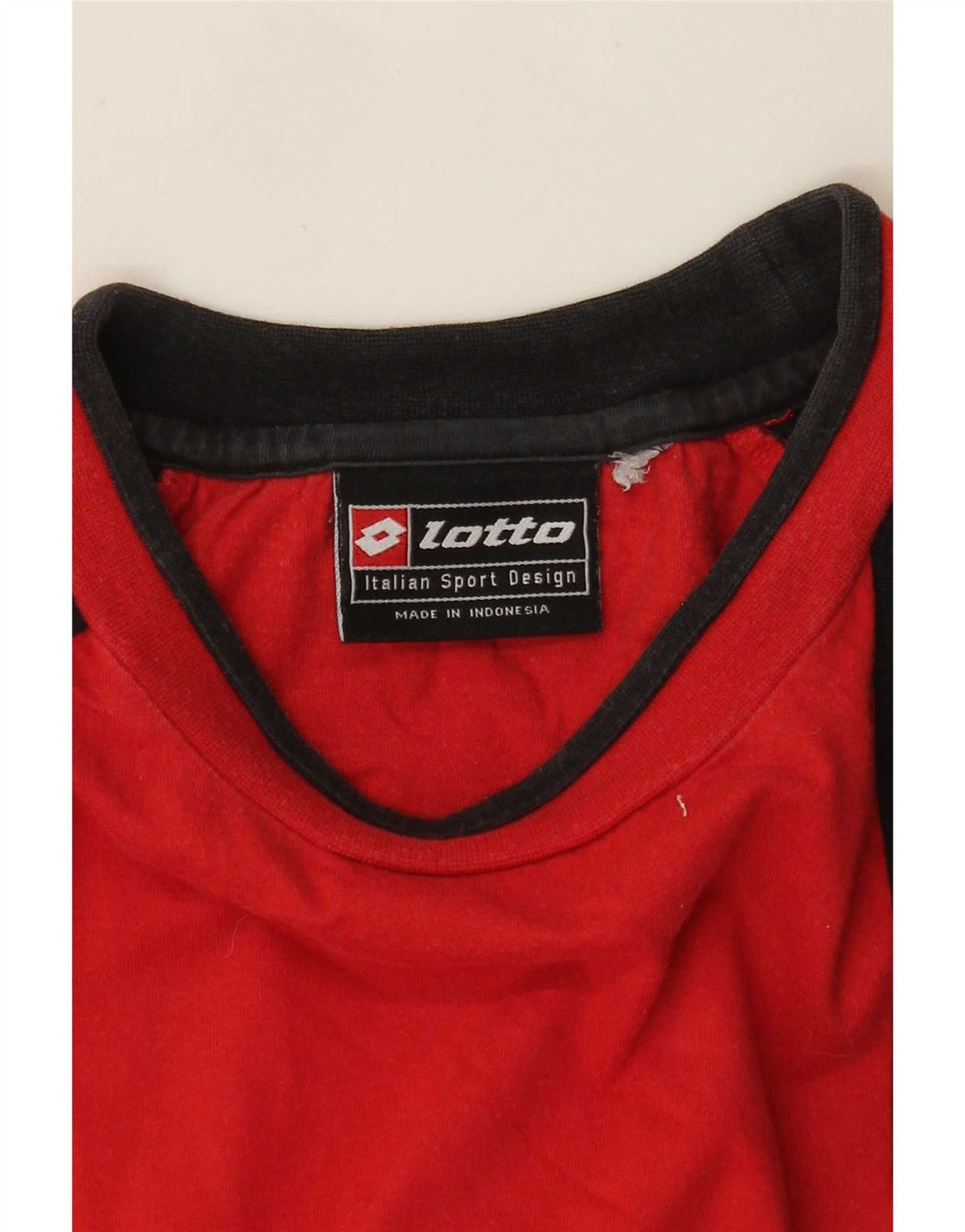 Camiseta Lotto Hombre Top Medium Rojo Colorblock