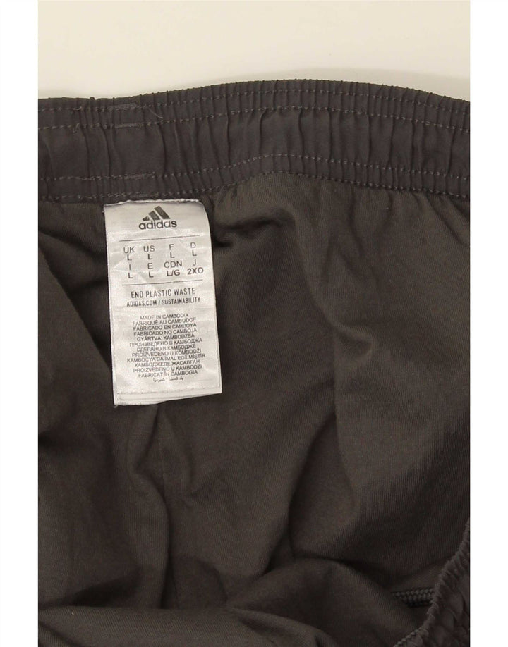 Adidas Hombre Pantalones De Chándal Joggers Grande Gris Poliéster