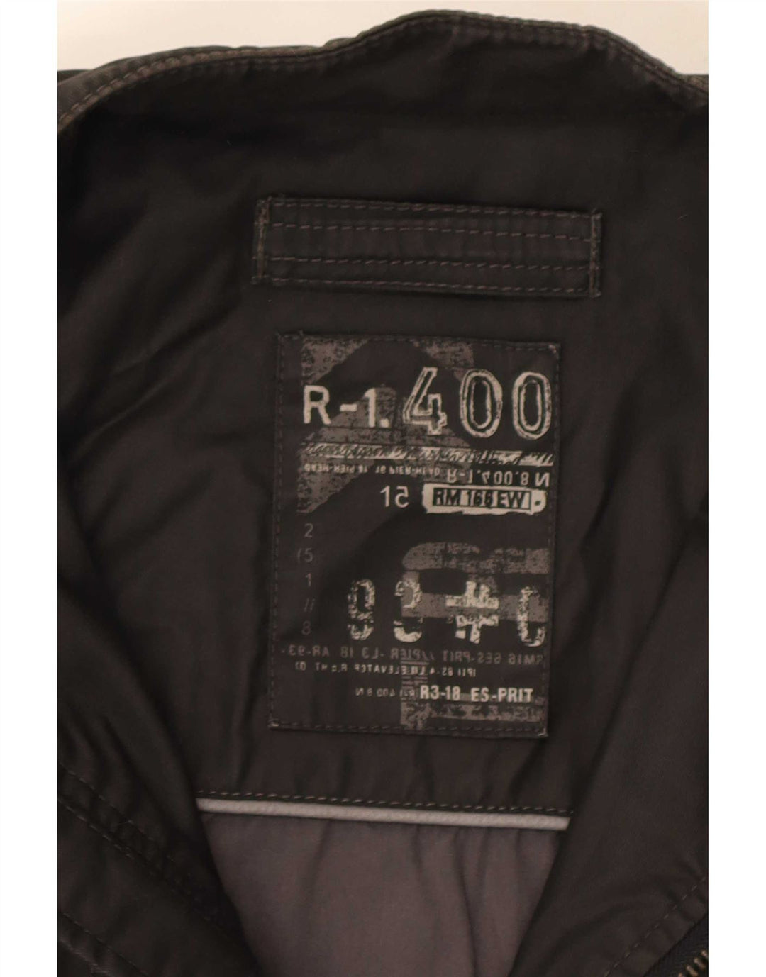 Esprit Chaqueta utilitaria para hombre Reino Unido 40 Grande Negro