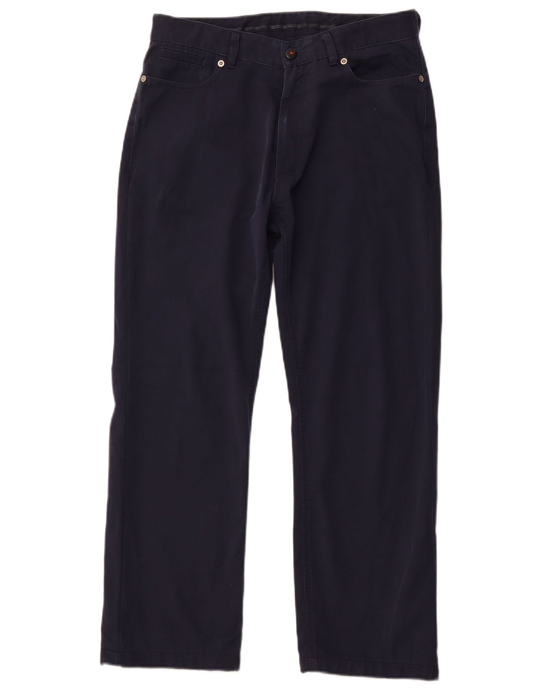 AVIREX Pantalones casuales rectos para hombre W32 L27 Poliéster azul marino