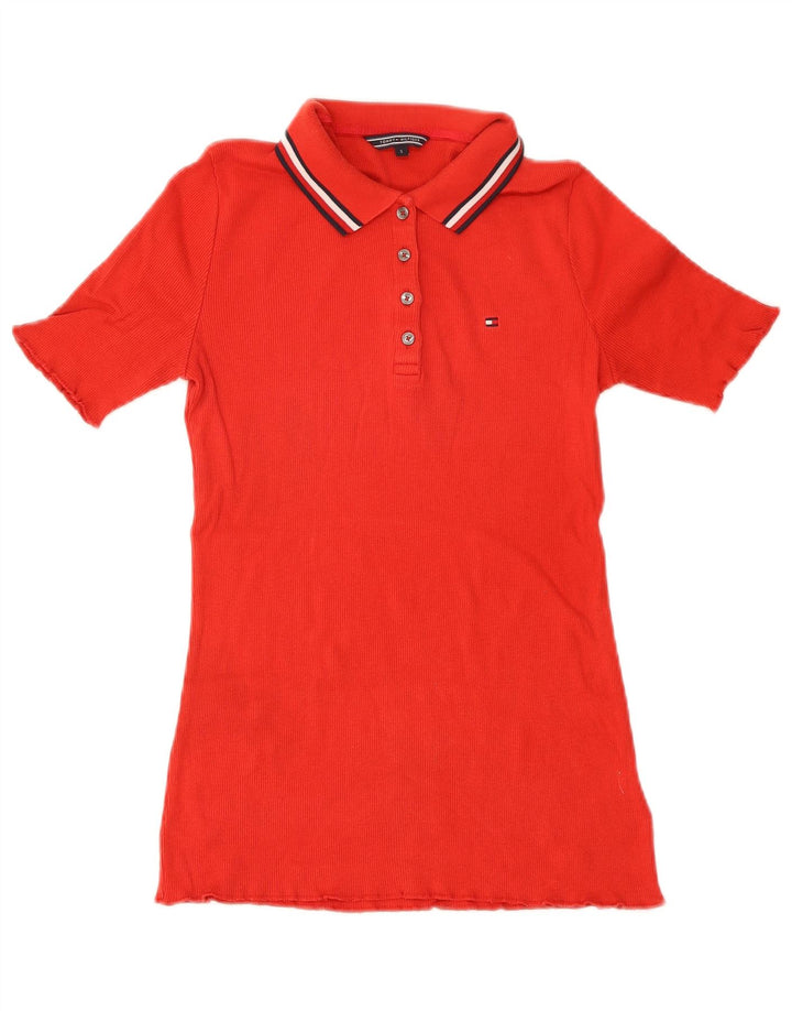 Tommy Hilfiger Polo para mujer UK 8 Small Rojo