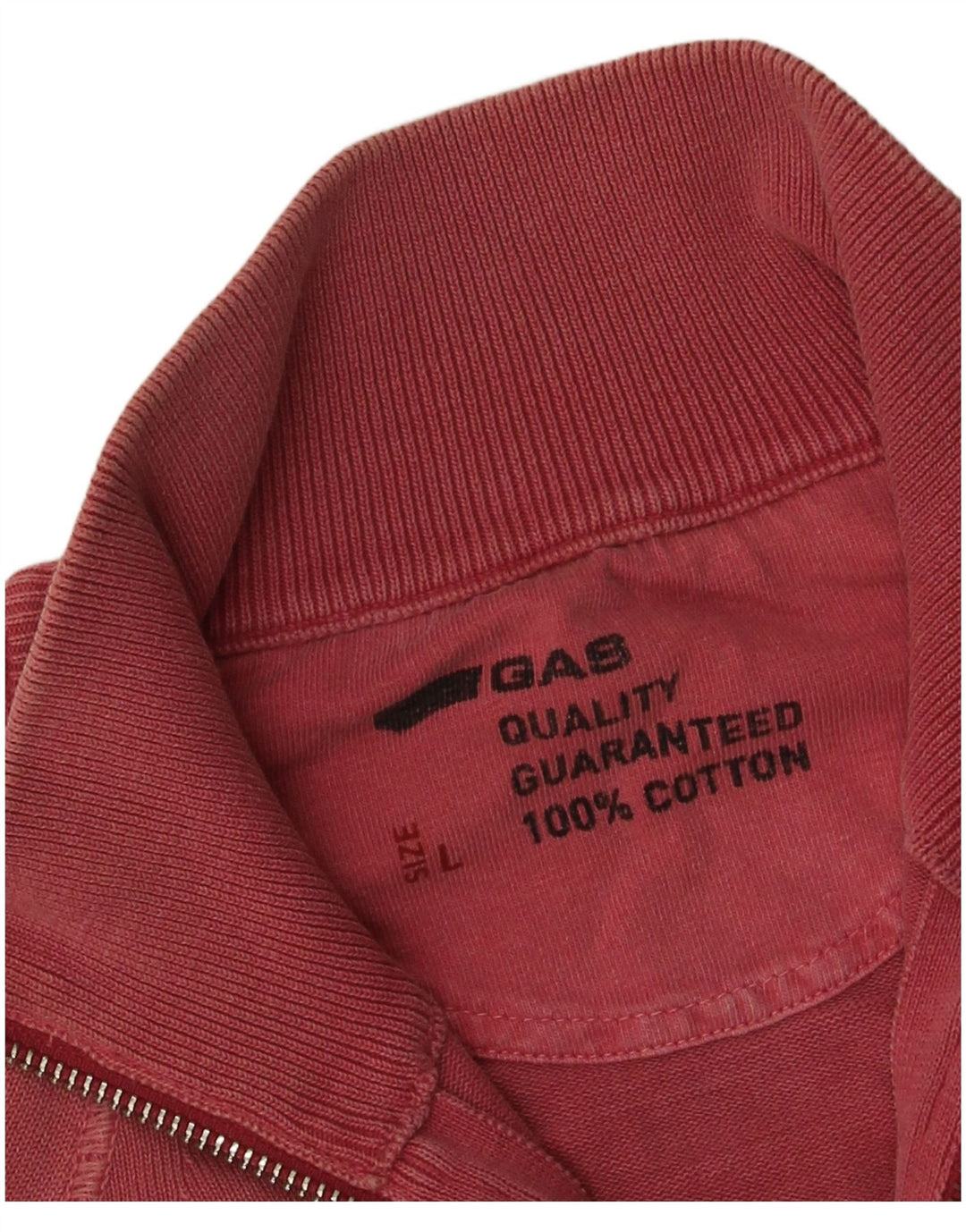 Gas Hombre Chándal Top Chaqueta Grande Rosa Algodón