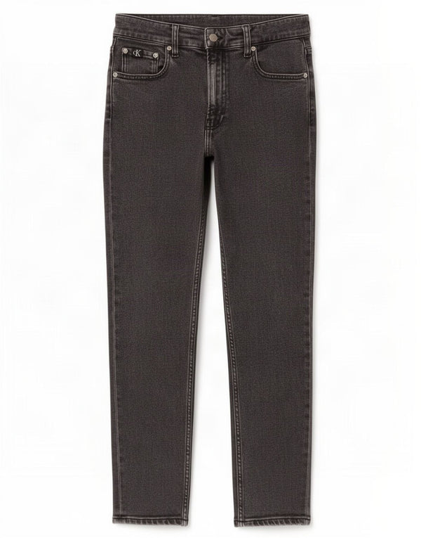 Vaqueros Calvin Klein Cónicos Para Mujer W28 L27 Algodón Gris