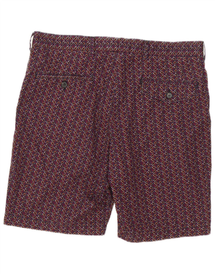 French Connection Pantalones cortos chinos para hombre W34 Large Multicolor Geométrico