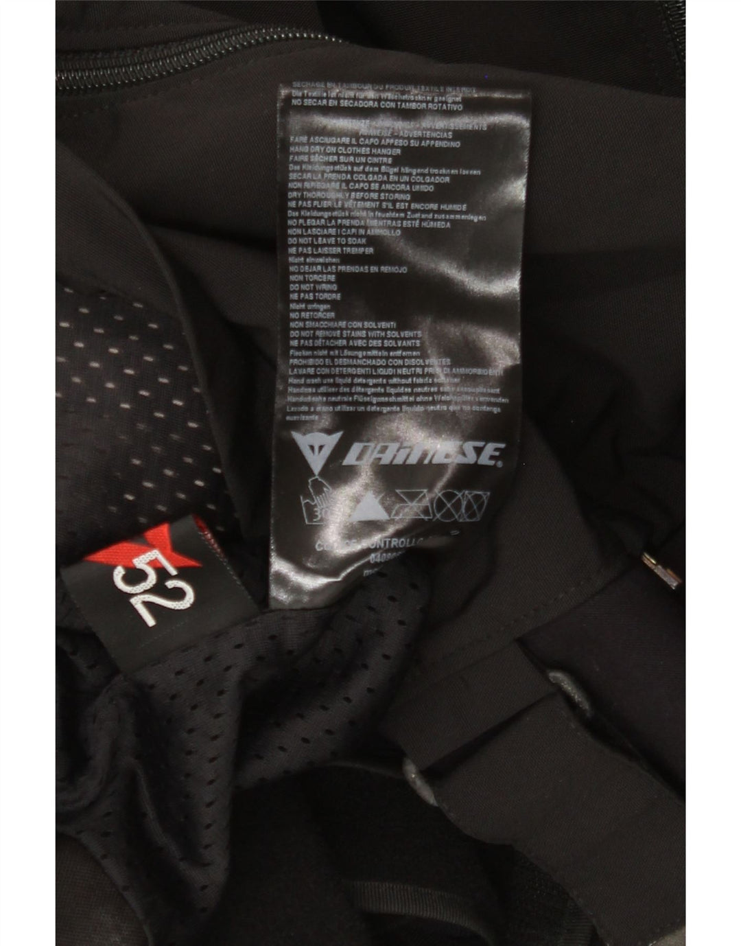 Chaqueta Dainese Racer para hombre Talla 52 Mediana Nylon color block negro